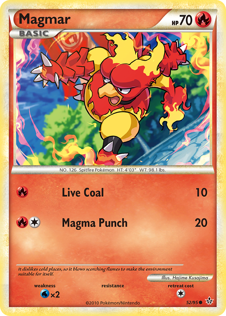 Magmar (52/95) [HeartGold & SoulSilver: Unleashed] | Mindsight Gaming