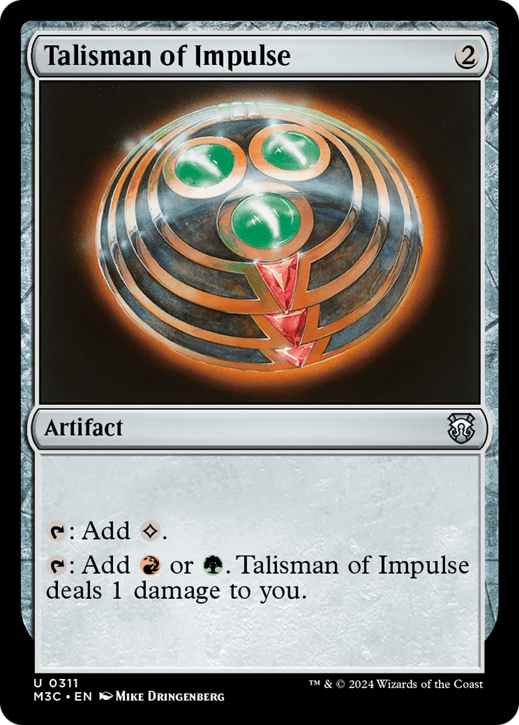 Talisman of Impulse (Ripple Foil) [Modern Horizons 3 Commander] | Mindsight Gaming