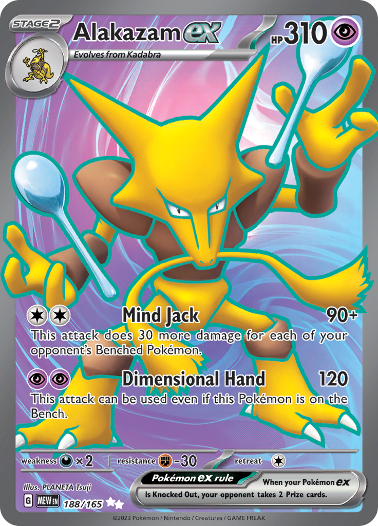 Alakazam ex (188/165) [Scarlet & Violet 151] | Mindsight Gaming