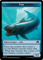 Eldrazi Spawn // Fish Double-Sided Token [Modern Horizons 3 Tokens] | Mindsight Gaming