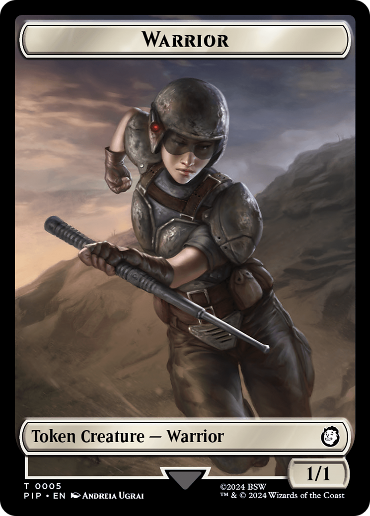 Soldier (0010) // Warrior Double-Sided Token [Fallout Tokens] | Mindsight Gaming