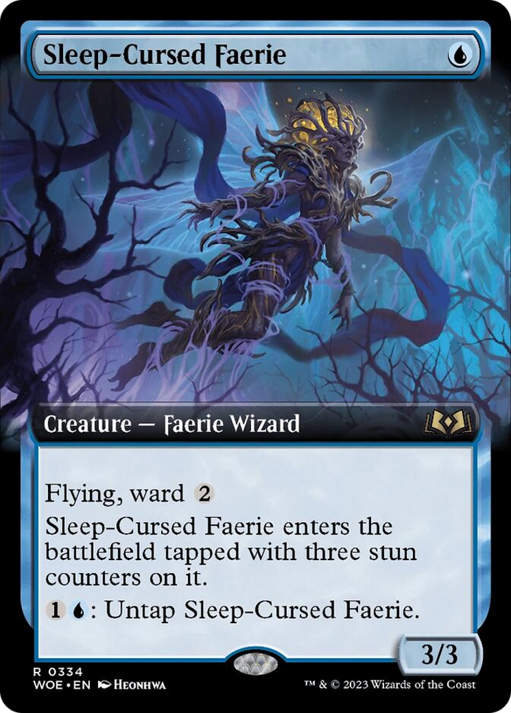 Sleep-Cursed Faerie (Extended Art) [Wilds of Eldraine] | Mindsight Gaming