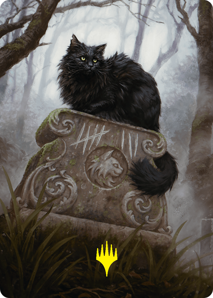 Nine-Lives Familiar 2 Art Card (36/54) (Gold-Stamped Planeswalker Symbol) [Foundations Art Series] | Mindsight Gaming