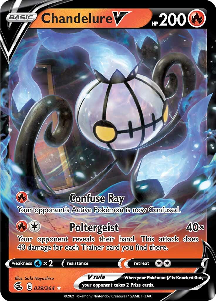 Chandelure V (039/264) [Sword & Shield: Fusion Strike] | Mindsight Gaming