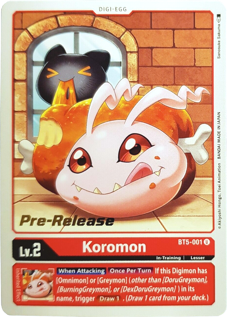 Koromon [BT5-001] [Battle of Omni Pre-Release Promos] | Mindsight Gaming