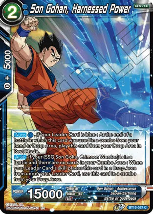 Son Gohan, Harnessed Power (BT16-027) [Realm of the Gods] | Mindsight Gaming