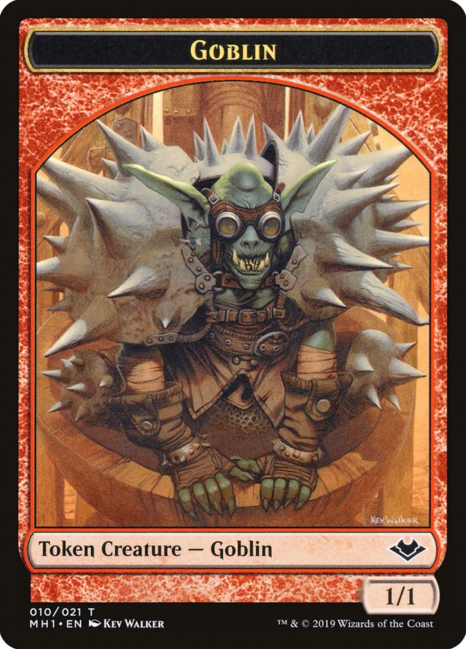 Goblin (010) // Wrenn and Six Emblem Double-Sided Token [Modern Horizons Tokens] | Mindsight Gaming