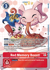 Red Memory Boost! [P-035] (Box Promotion Pack - Next Adventure) [Promotional Cards] | Mindsight Gaming