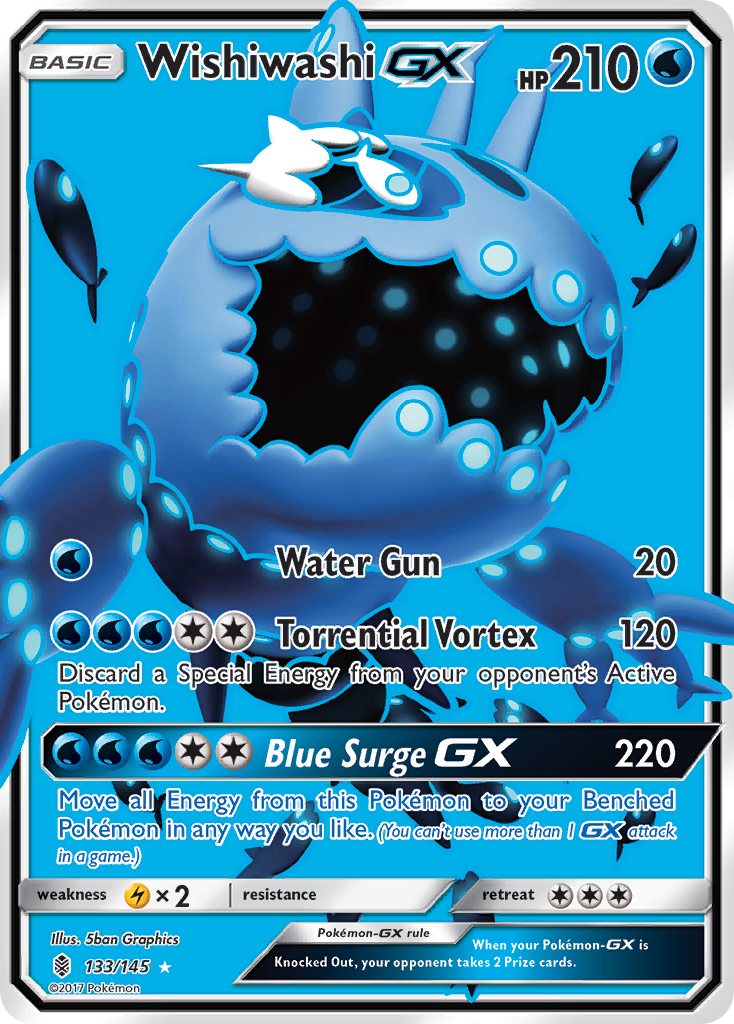 Wishiwashi GX (133/145) [Sun & Moon: Guardians Rising] | Mindsight Gaming