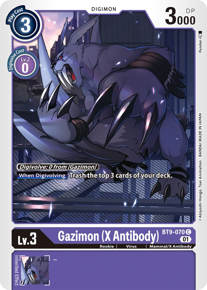 Gazimon (X Antibody) [BT9-070] [X Record] | Mindsight Gaming