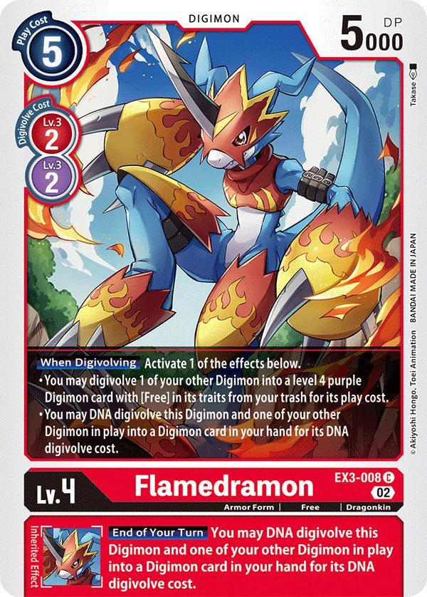 Flamedramon [EX3-008] [Draconic Roar] | Mindsight Gaming