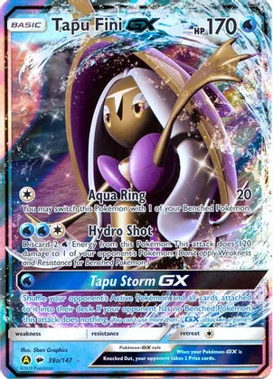 Tapu Fini GX (39a/147) [Alternate Art Promos] | Mindsight Gaming