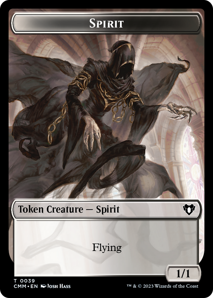 Spirit (0039) // Bird Illusion Double-Sided Token [Commander Masters Tokens] | Mindsight Gaming