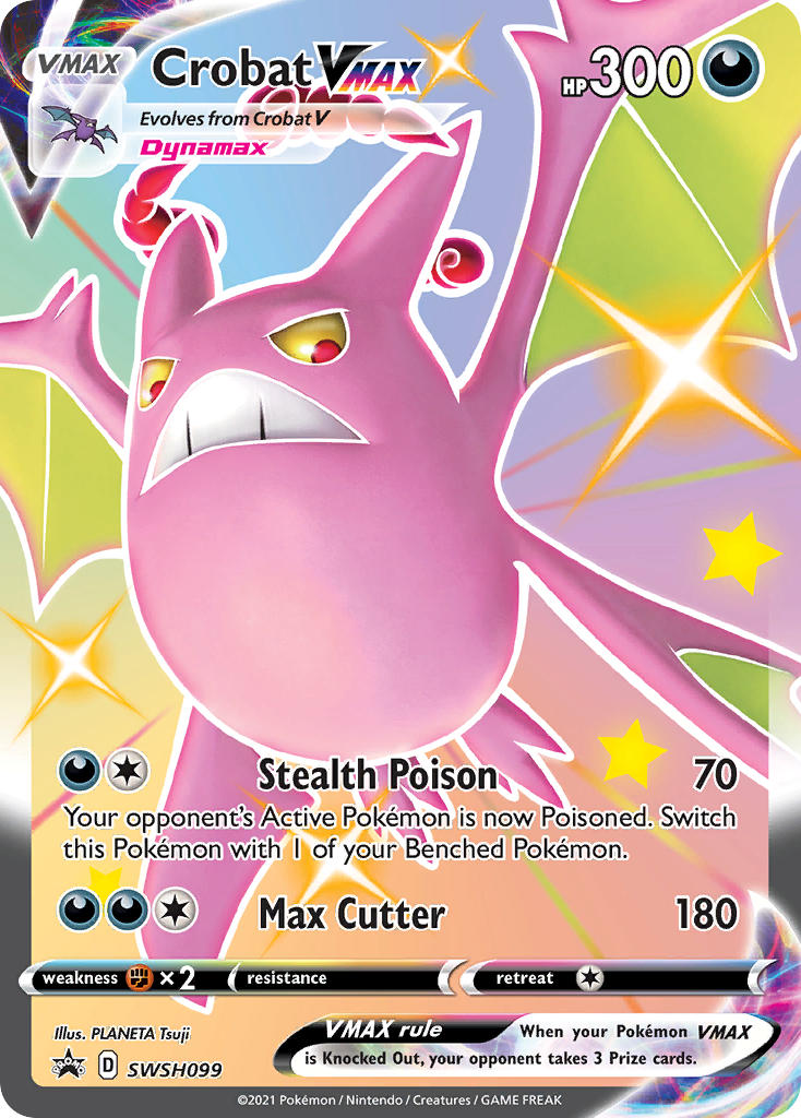 Crobat VMAX (SWSH099) (Jumbo Card) [Sword & Shield: Black Star Promos] | Mindsight Gaming