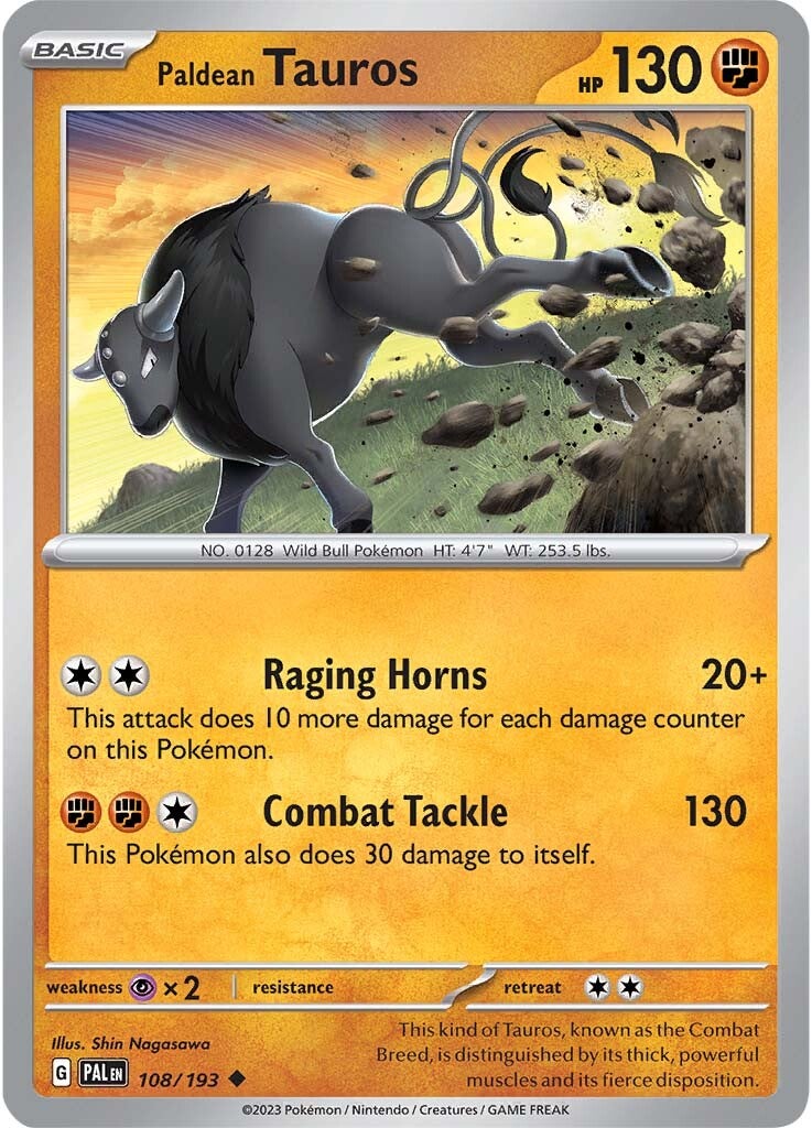 Paldean Tauros (108/193) [Scarlet & Violet: Paldea Evolved] | Mindsight Gaming