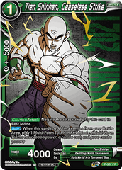 Tien Shinhan, Ceaseless Strike (Gold Stamped) (P-357) [Tournament Promotion Cards] | Mindsight Gaming