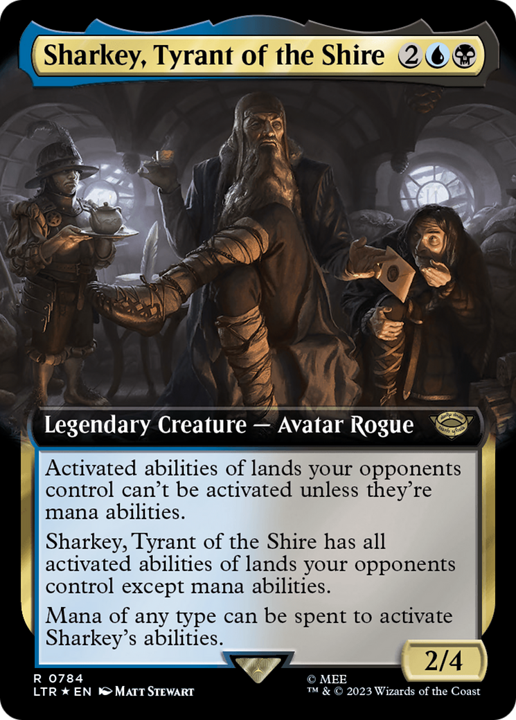 Sharkey, Tyrant of the Shire (Extended Art) (Surge Foil) [The Lord of the Rings: Tales of Middle-Earth] | Mindsight Gaming