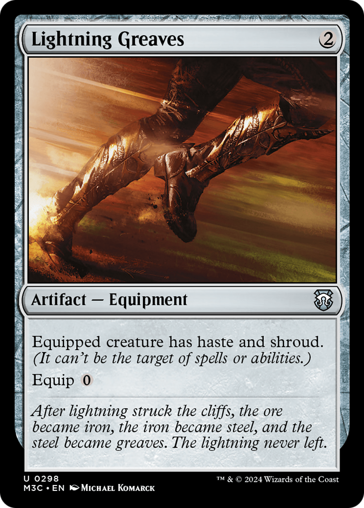 Lightning Greaves (Ripple Foil) [Modern Horizons 3 Commander] | Mindsight Gaming