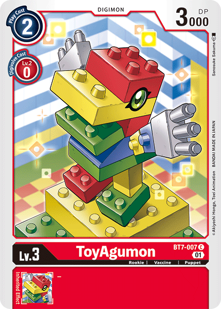 ToyAgumon [BT7-007] [Next Adventure] | Mindsight Gaming