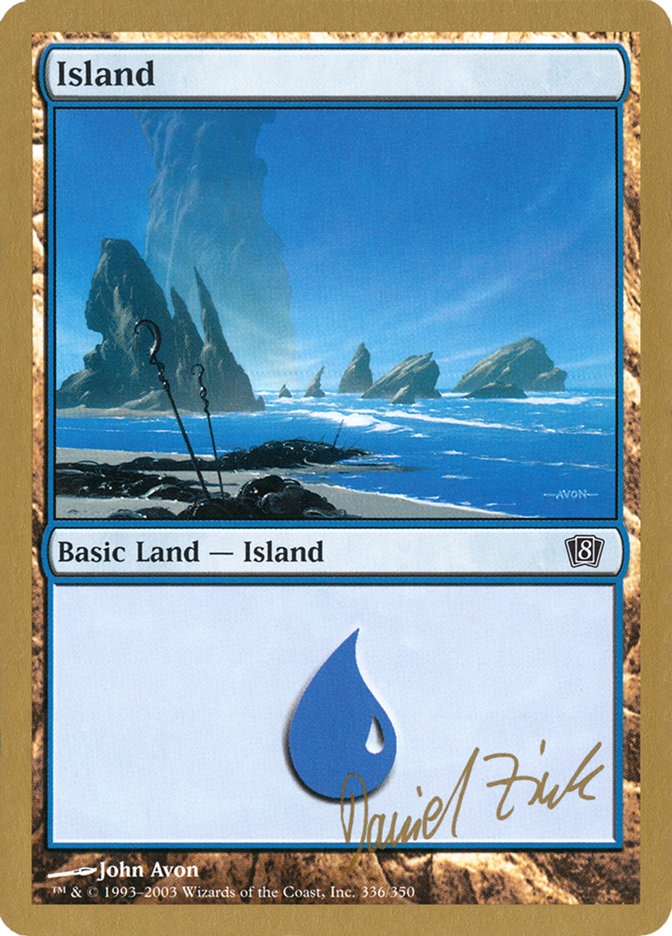 Island (dz336) (Daniel Zink) [World Championship Decks 2003] | Mindsight Gaming