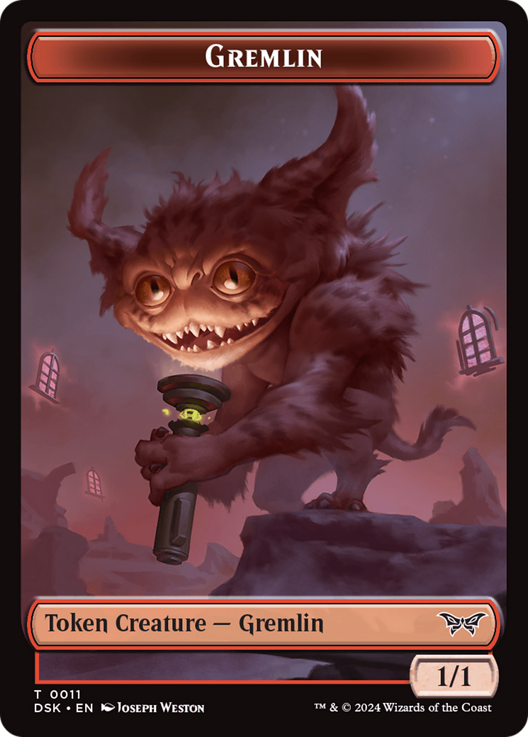 Gremlin Token [Duskmourn: House of Horror Tokens] | Mindsight Gaming