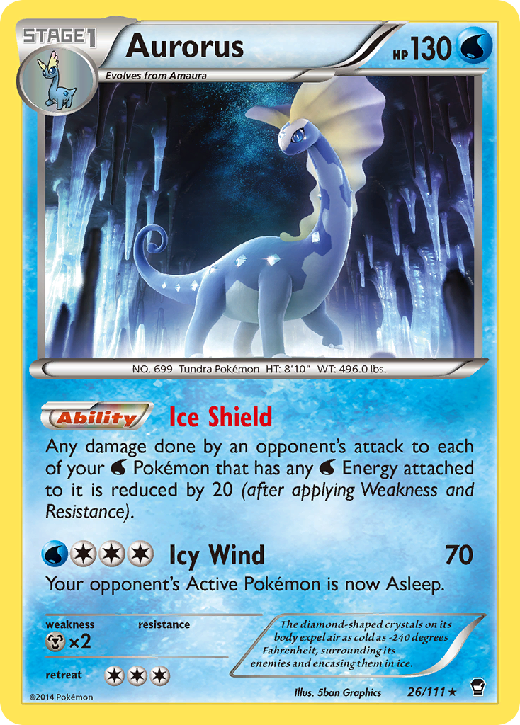 Aurorus (26/111) [XY: Furious Fists] | Mindsight Gaming