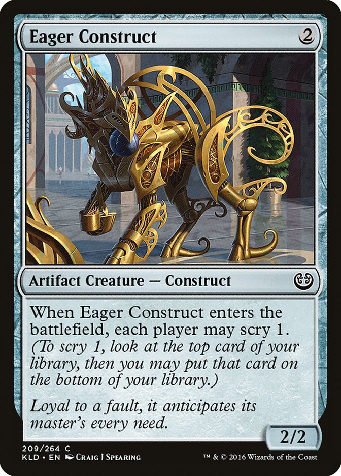 Eager Construct [Kaladesh] | Mindsight Gaming