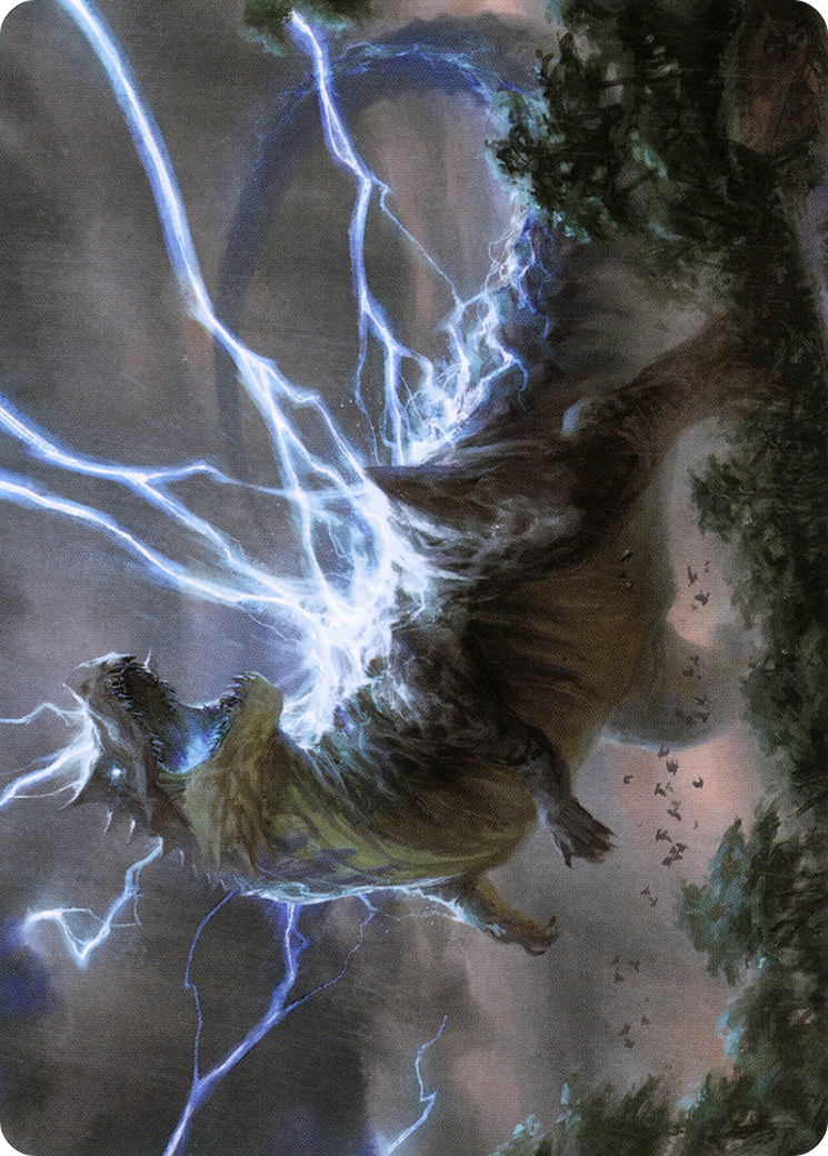 Thrasta, Tempest's Roar Art Card (41) [Modern Horizons 2 Art Series] | Mindsight Gaming