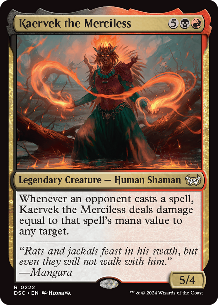 Kaervek the Merciless [Duskmourn: House of Horror Commander] | Mindsight Gaming