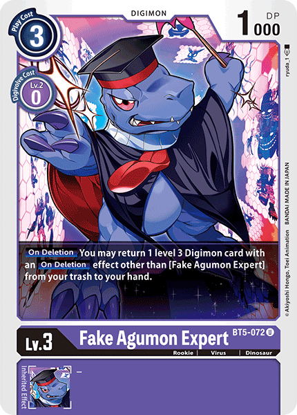 Fake Agumon Expert [BT5-072] [Battle of Omni] | Mindsight Gaming