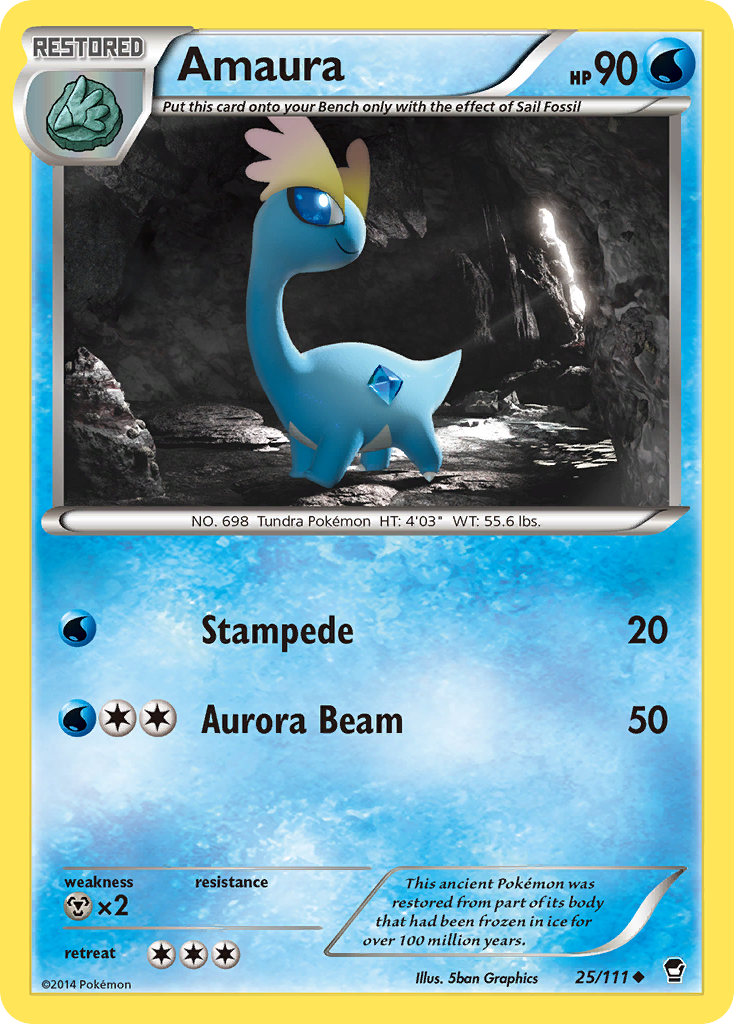 Amaura (25/111) [XY: Furious Fists] | Mindsight Gaming