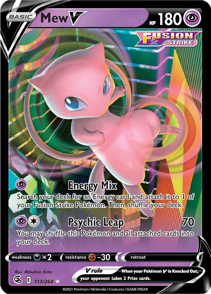 Mew V (113/264) [Sword & Shield: Fusion Strike] | Mindsight Gaming