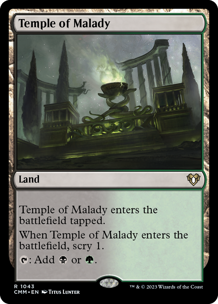 Temple of Malady [Commander Masters] | Mindsight Gaming