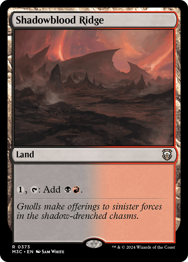 Shadowblood Ridge (Ripple Foil) [Modern Horizons 3 Commander] | Mindsight Gaming