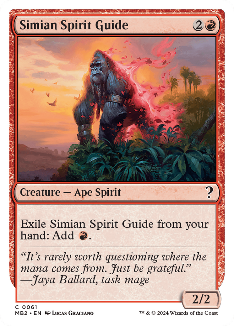 Simian Spirit Guide (White Border) [Mystery Booster 2] | Mindsight Gaming