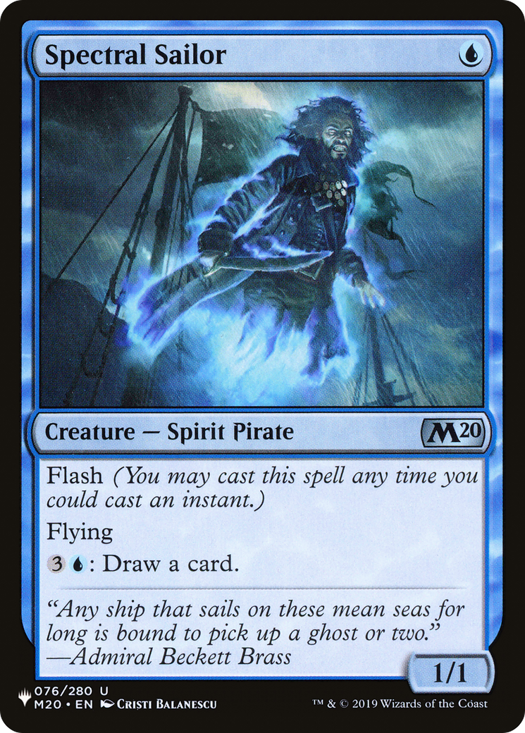 Spectral Sailor [The List Reprints] | Mindsight Gaming