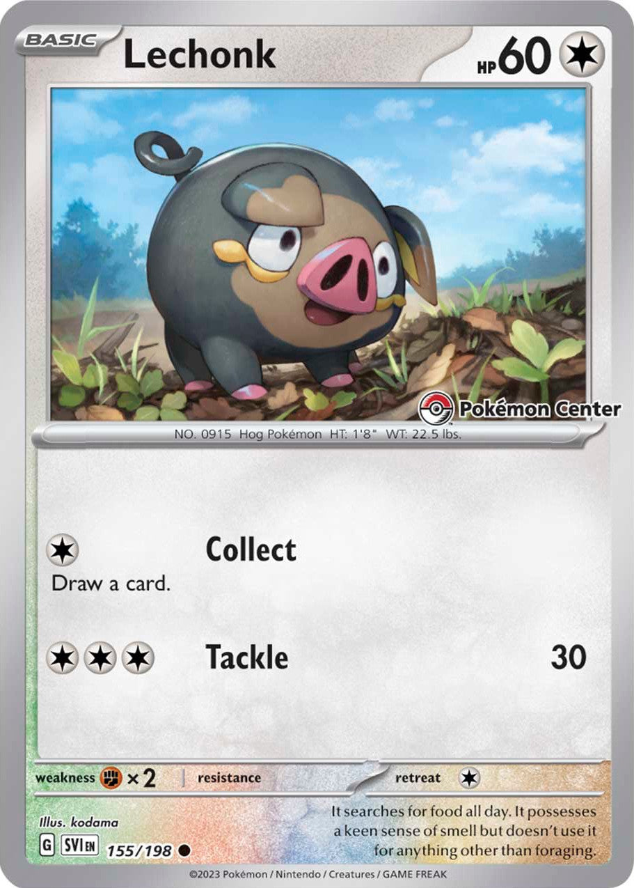 Lechonk (155/198) (Pokemon Center Exclusive) [Scarlet & Violet: Base Set] | Mindsight Gaming