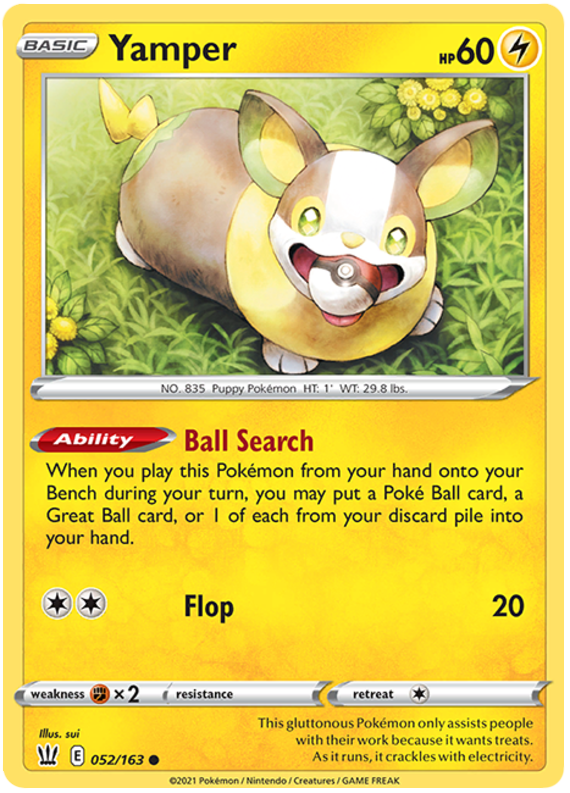 Yamper (052/163) [Sword & Shield: Battle Styles] | Mindsight Gaming