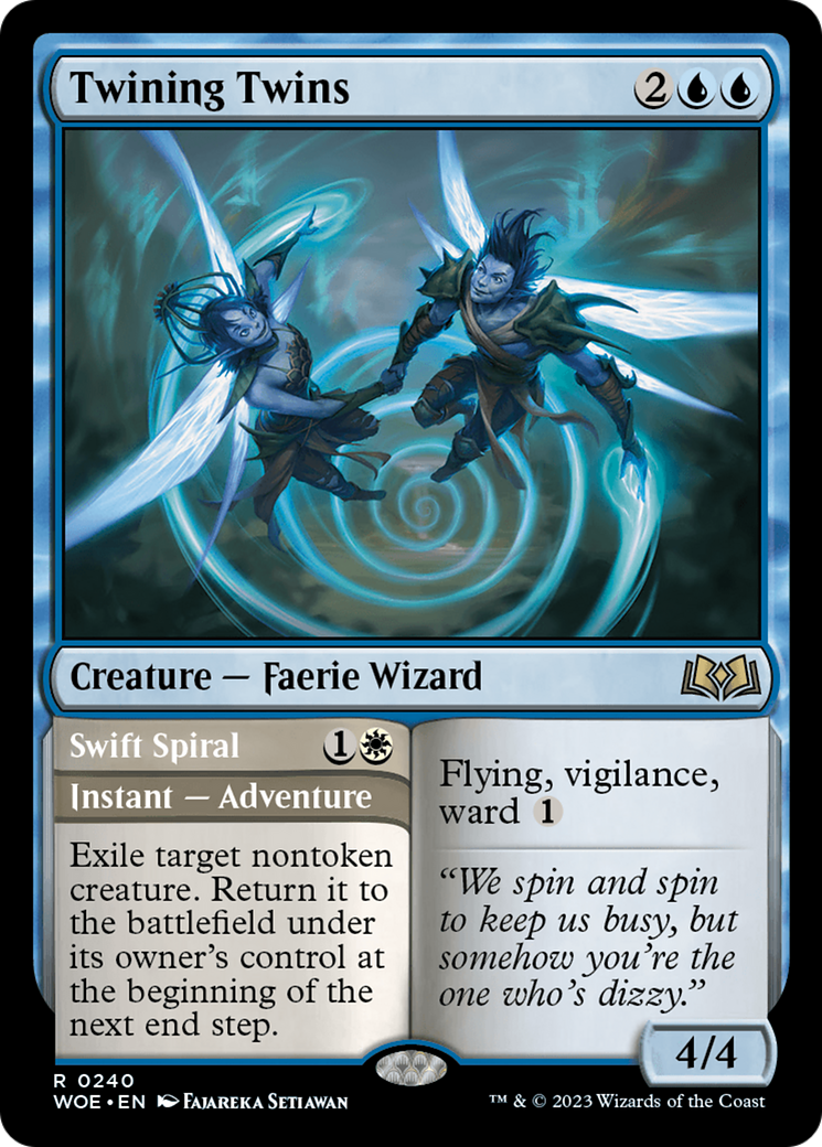 Twining Twins // Swift Spiral [Wilds of Eldraine] | Mindsight Gaming