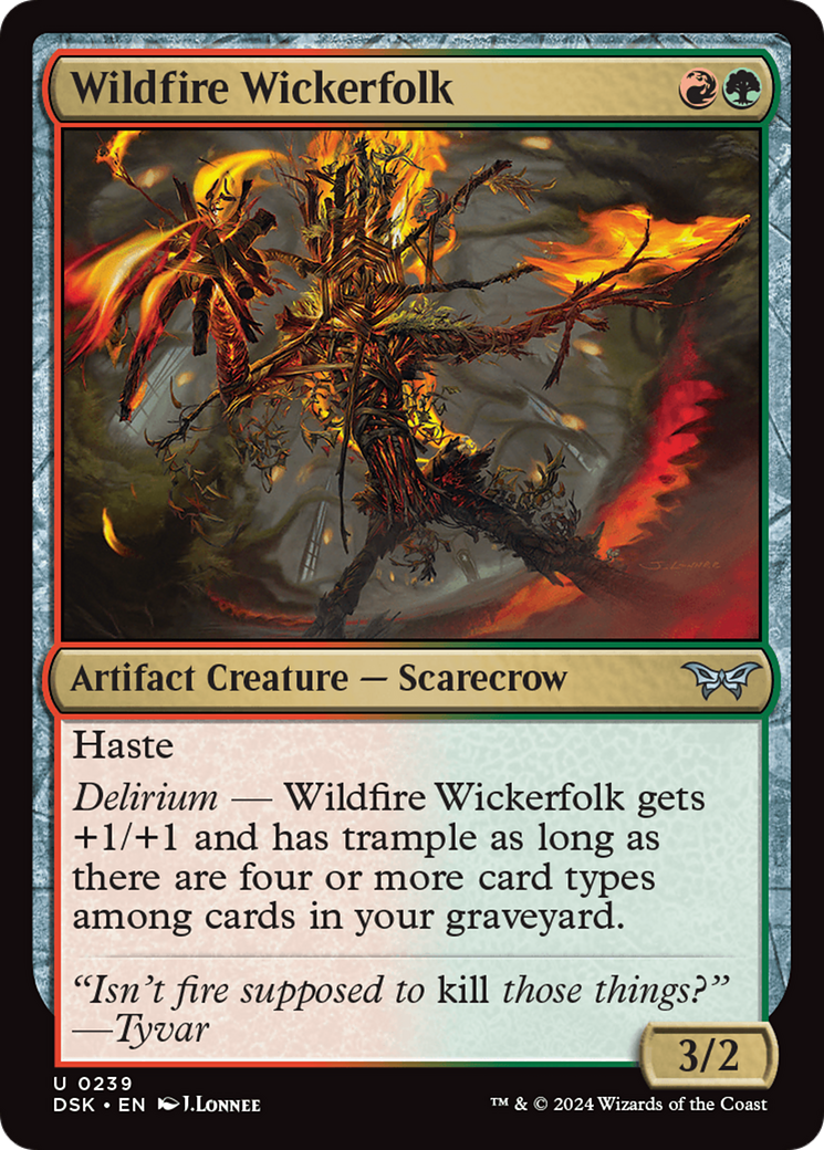 Wildfire Wickerfolk [Duskmourn: House of Horror] | Mindsight Gaming