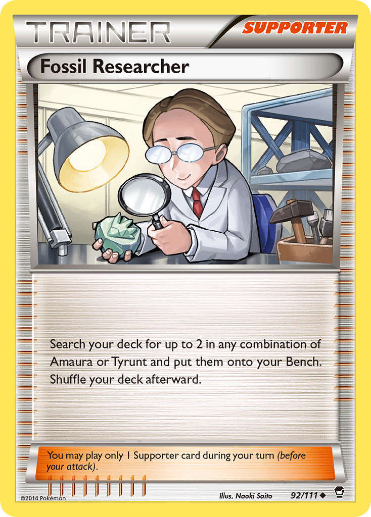 Fossil Researcher (92/111) [XY: Furious Fists] | Mindsight Gaming