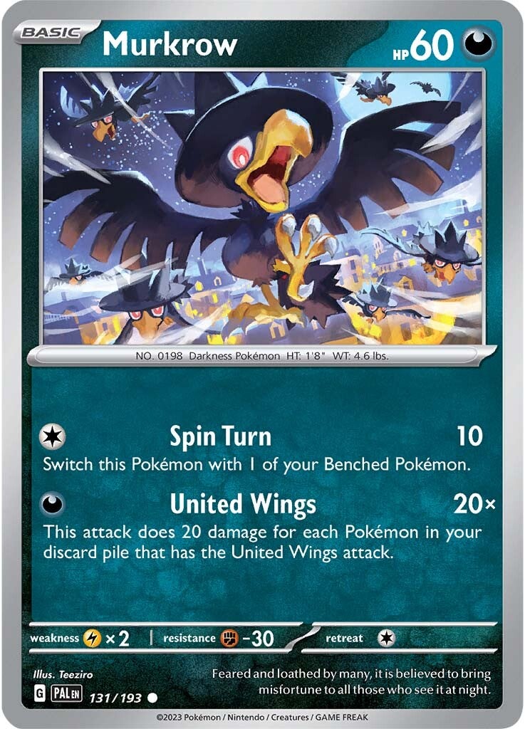 Murkrow (131/193) [Scarlet & Violet: Paldea Evolved] | Mindsight Gaming