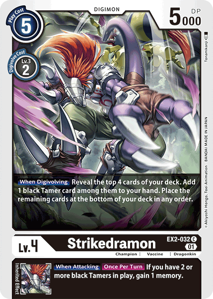 Strikedramon [EX2-032] [Digital Hazard] | Mindsight Gaming