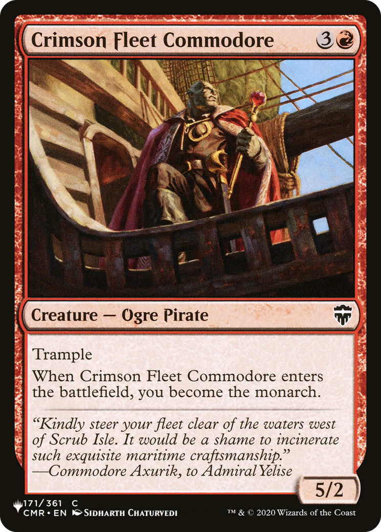 Crimson Fleet Commodore [The List Reprints] | Mindsight Gaming