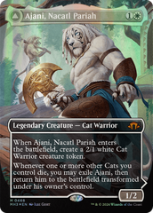 Ajani, Nacatl Pariah // Ajani, Nacatl Avenger (Borderless) (Textured Foil) [Modern Horizons 3] | Mindsight Gaming