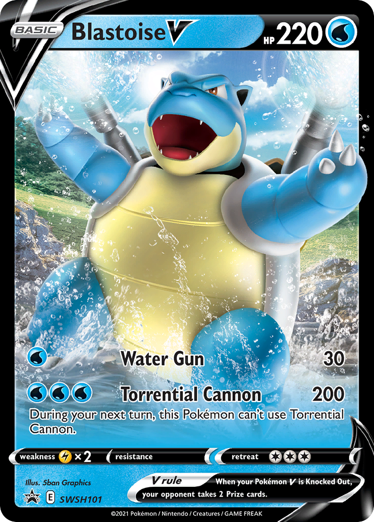 Blastoise V (SWSH101) [Sword & Shield: Black Star Promos] | Mindsight Gaming