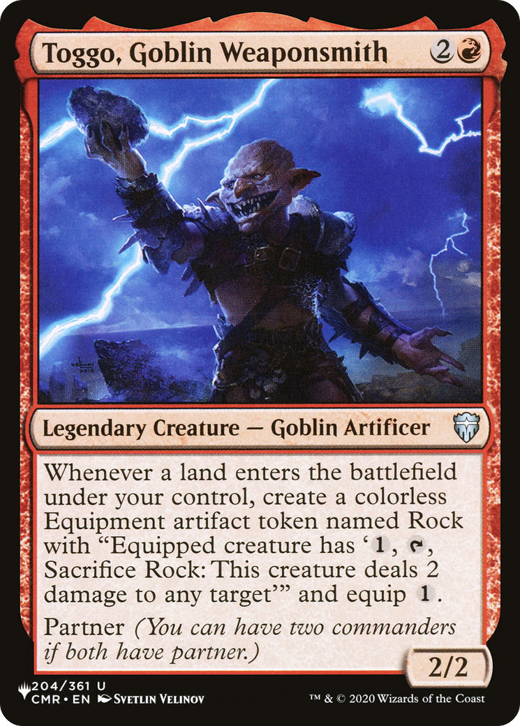 Toggo, Goblin Weaponsmith [The List Reprints] | Mindsight Gaming