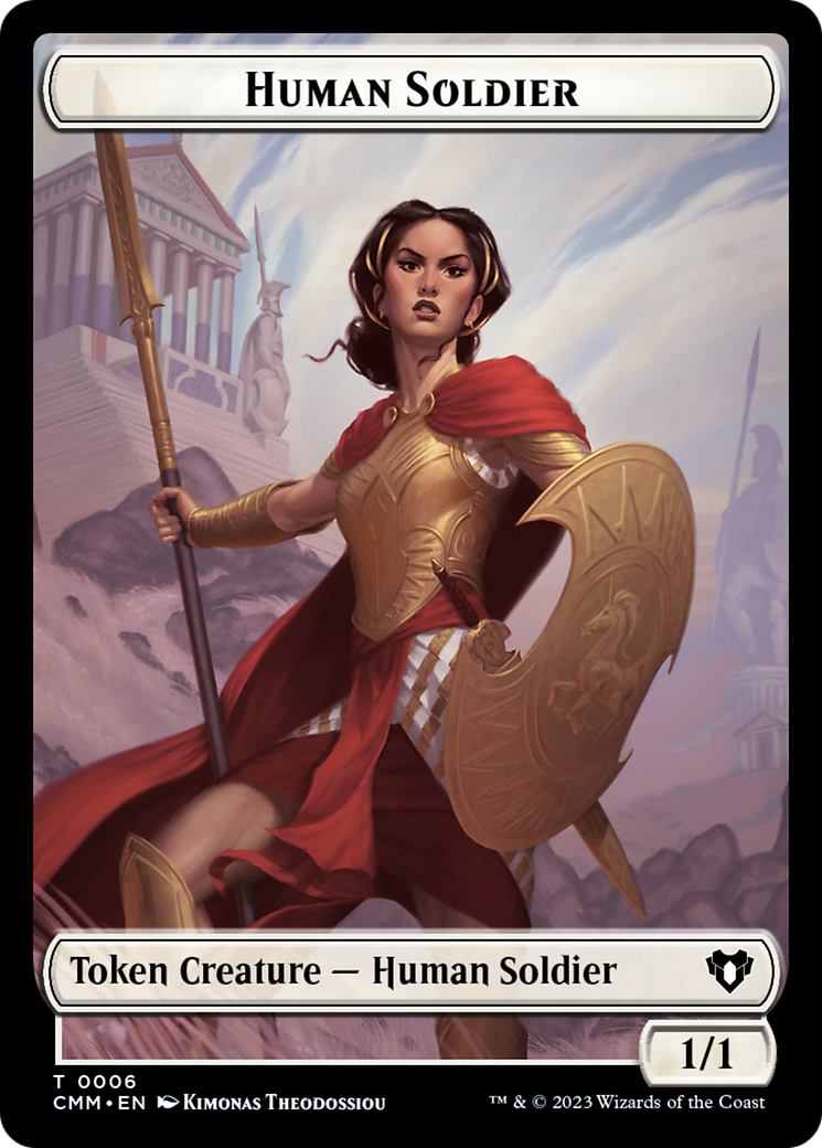 Human Soldier Token [Commander Masters Tokens] | Mindsight Gaming