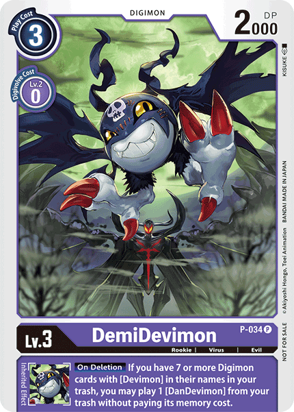 DemiDevimon [P-034] [Promotional Cards] | Mindsight Gaming