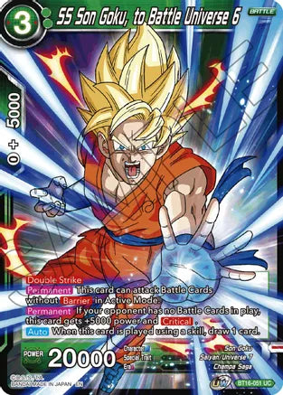 SS Son Goku, to Battle Universe 6 (BT16-051) [Realm of the Gods] | Mindsight Gaming